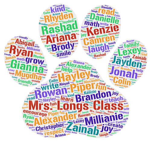 Class paw print 